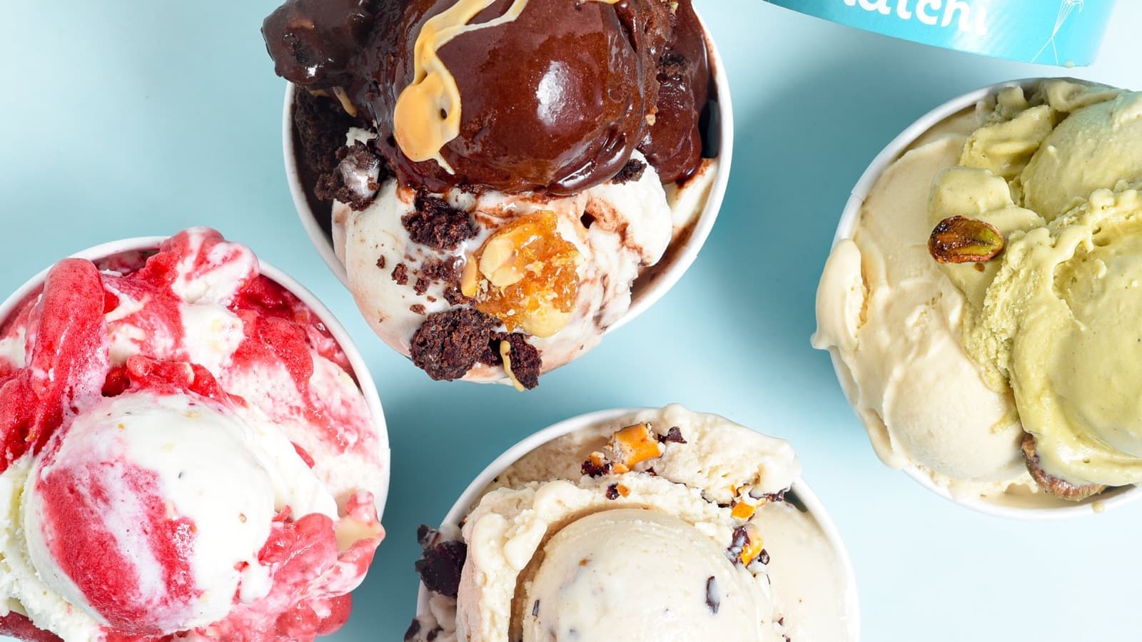 Veganes Eis von Katchi in Bechern
