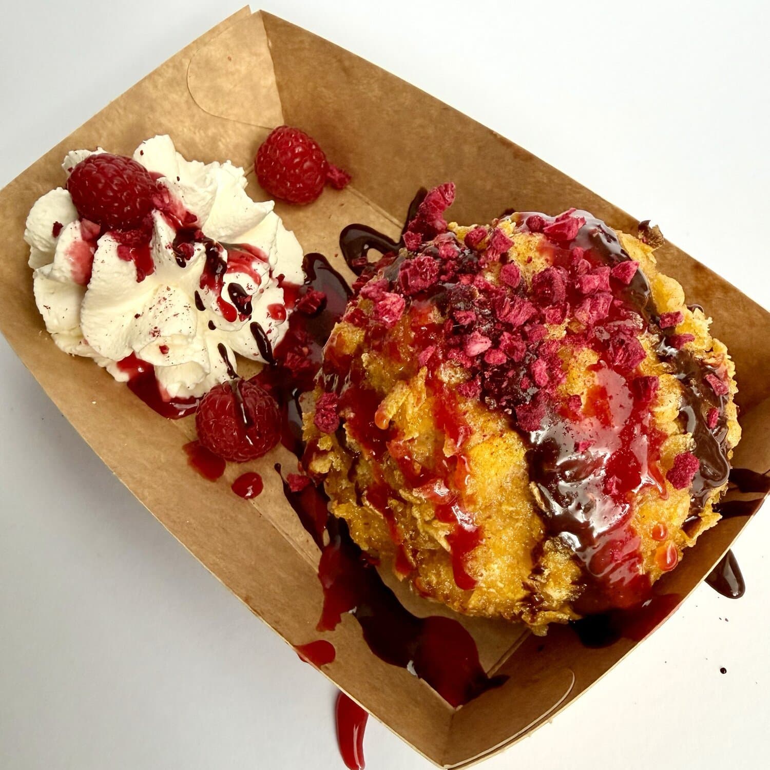 Katchi Fried Ice Cream Vanilla Raspberry