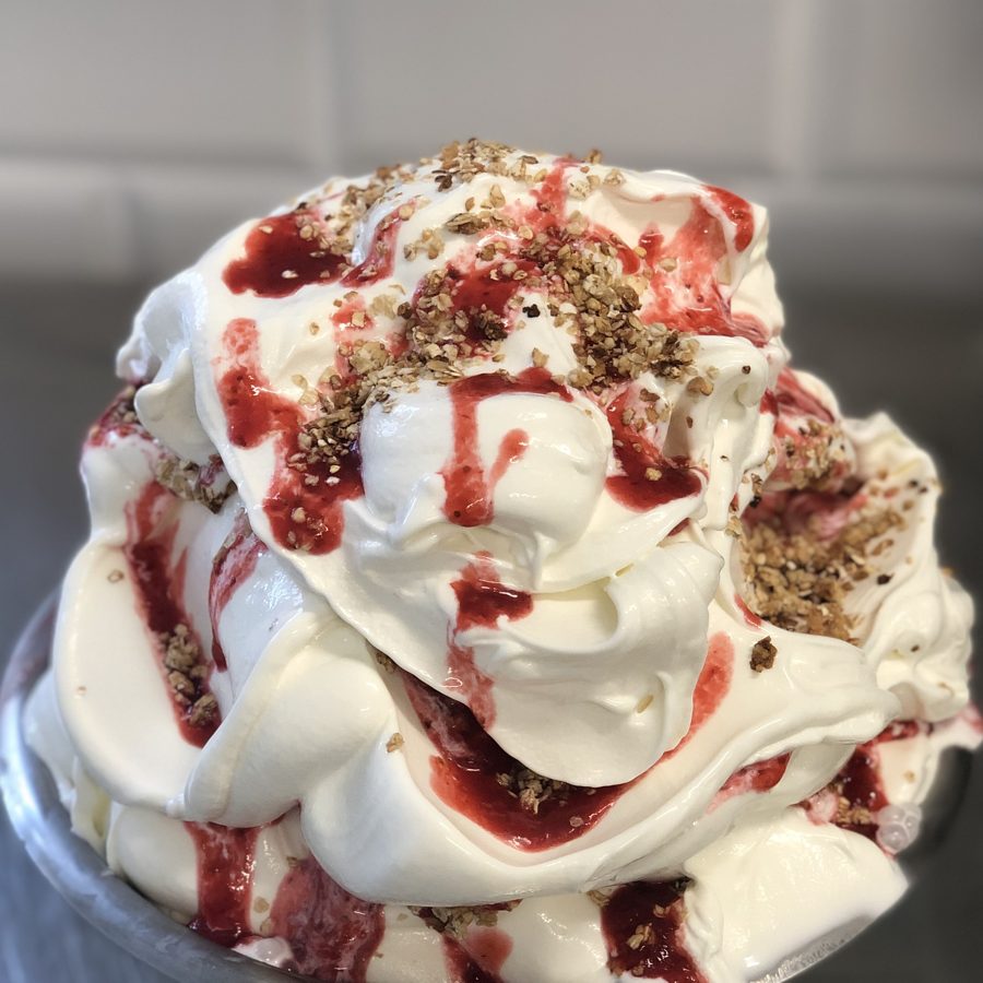 Joghurteis mit Himbeere bei Katchi Ice Cream